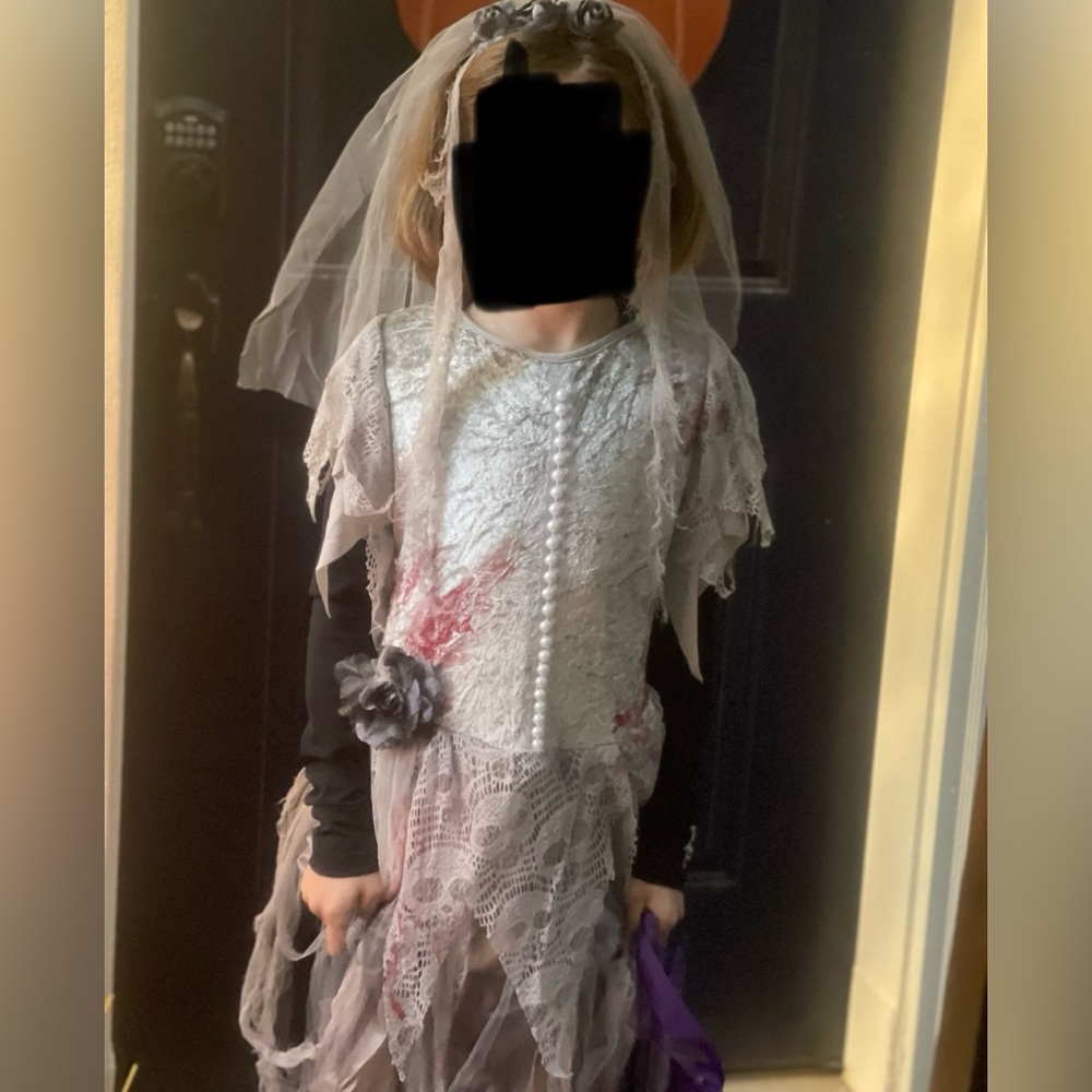 Zombie Bride kids costume